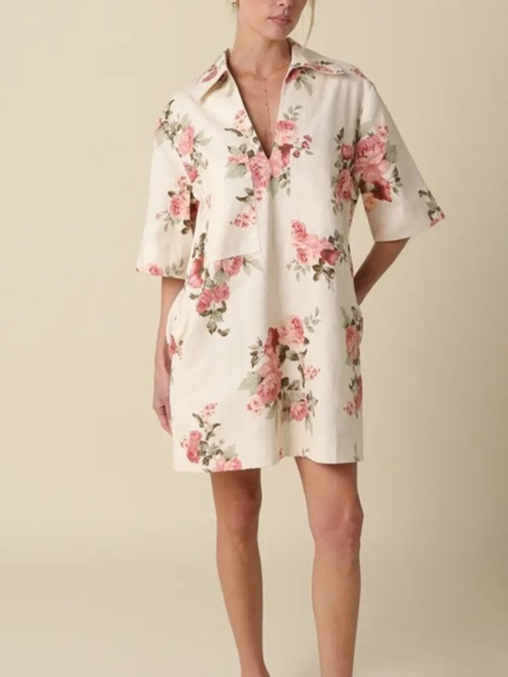 NWT Brielle Floral Collared Dress